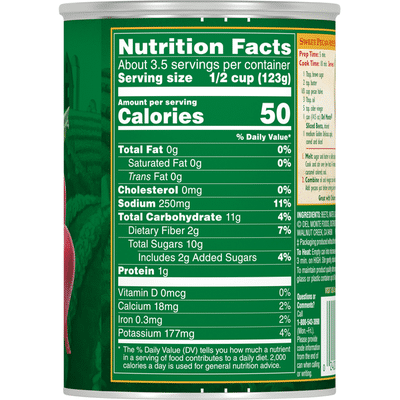 Del Monte Beets, Sliced