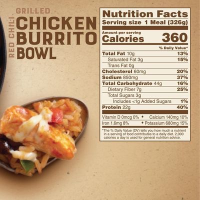 Marie Callender's Red Chili Grilled Chicken Burrito Bowl