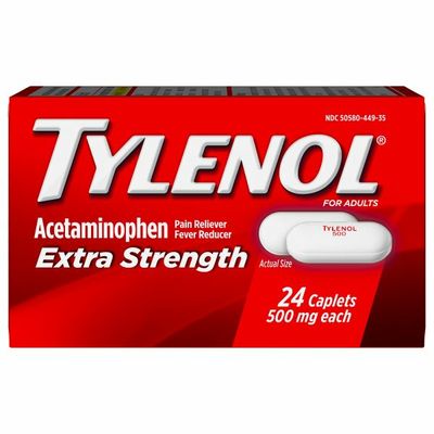 Tylenol Extra Strength Caplets, Fever Reducer And Pain Reliever, 500 Mg