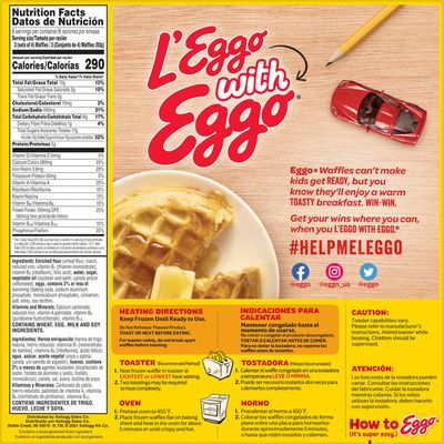 Eggo Mini Frozen Waffles, Frozen Breakfast, All Day Kids Snacks, Cinnamon Toast