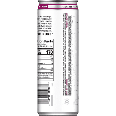 white claw nutrition facts