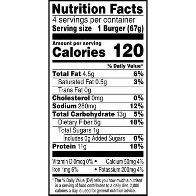Morning Star Farms Veggie Burgers, Plant Based Protein, Frozen Meal, Mediterranean Chickpea