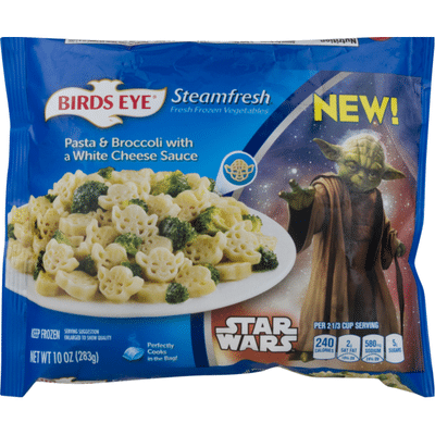 Birds Eye Bird's Eye Steamfresh Star Wars Pasta & Broccoli with a White Cheese Sauce