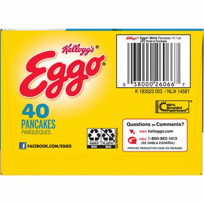 Eggo Mini Frozen Pancakes, Frozen Breakfast, All Day Kids Snacks, Original