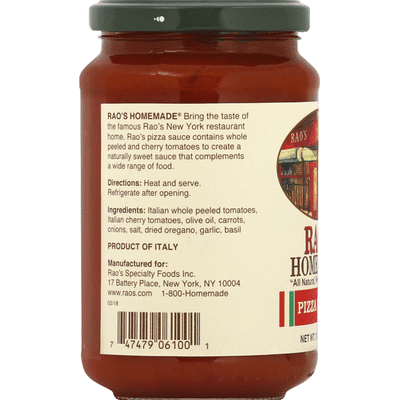 Rao's Homemade Pizza Sauce