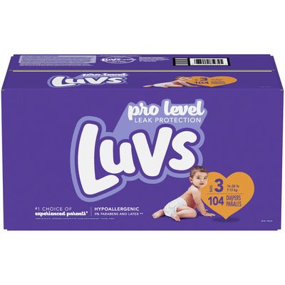 Luvs Pro Level Leak Protection Diapers Size 3