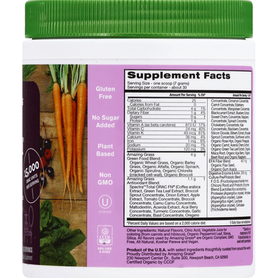 Amazing Grass Green Superfood, Sweet Berry Flavor, Antioxidant