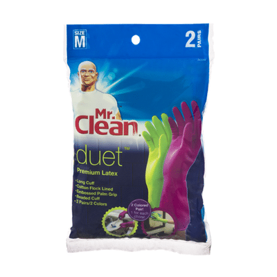 Mr. Clean Gloves, Premium Latex, Medium