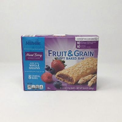 Millville Mixed Berry Fruit & Grain Cereal Bar