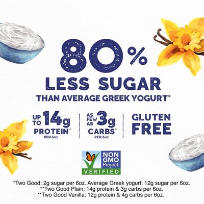 Two Good Low Fat Lower Sugar Plain Greek Yogurt