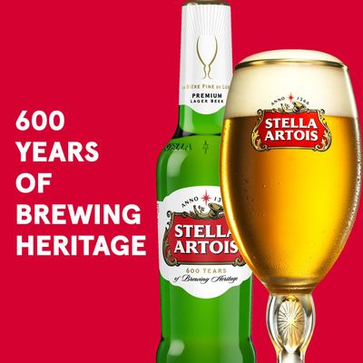 Stella Artois Lager Beer Bottles