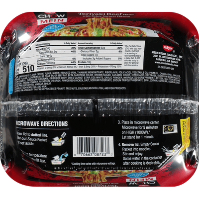 Nissin Teriyaki Beef Flavor Noodles