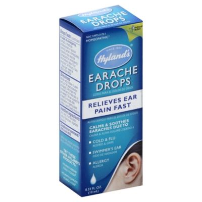 Hyland's Ear Drops for Swimmer's Ear, Earache Drops for clogged ears, fast, natural relief