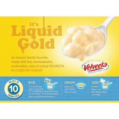 Kraft Velveeta Shells & Cheese Original Shell Pasta & Cheese Sauce Meal