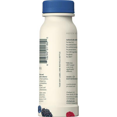 Chobani Yogurt Drink, Greek, Low-Fat, Mixed Berry