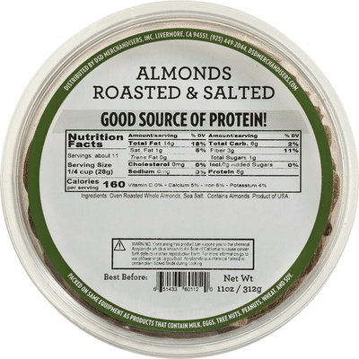 DSD Merchandisers Almonds, Roasted & Salted