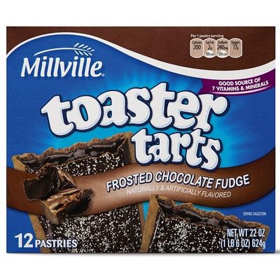 Millville Toaster Tarts Frosted Chocolate Fudge Flavored Pastries