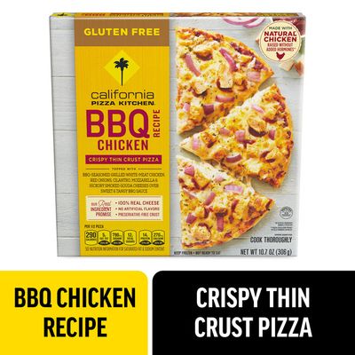 California Pizza Kitchen BBQ Recipe Chicken Gluten Free Pizza with Crispy Thin Crust