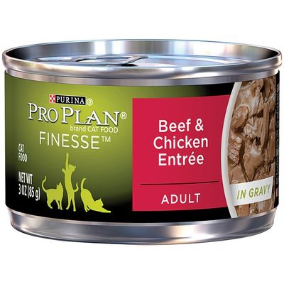 Purina Pro Plan Finesse Beef & Chicken Entree Adult in Gravy Cat Food