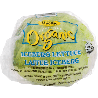 Pure Pacific Organic Iceberg Lettuce