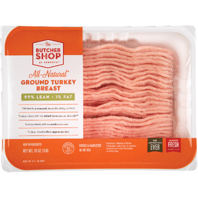 The Butcher Shop All-Natural Ground Turkey Breast
