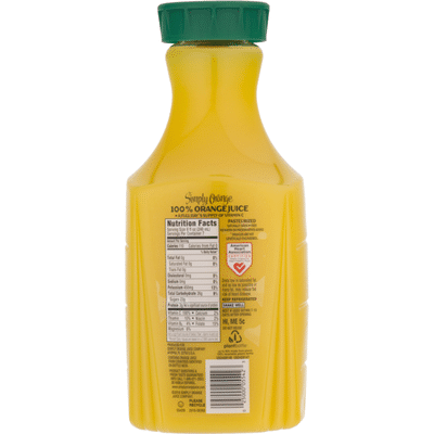 Simply Orange Pulp Free Juice Bottle