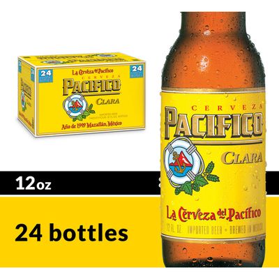 Pacifico Clara Mexican Lager Beer Bottles