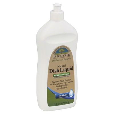 If You Care Dish Liquid, Natural, Very Concentrated, Free & Clear