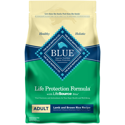 Blue Buffalo Life Protection Formula Natural Adult Dry Dog Food, Lamb and Brown Rice