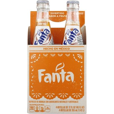 Fanta Orange Mexico Soda Fruit Flavored Soft Drink