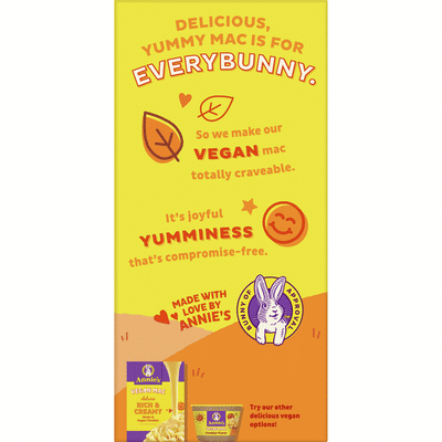 Annie's Organic Vegan Mac Cheddar Flavor Pasta and Sauce