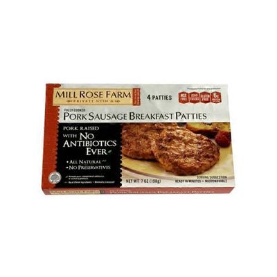 Mill Rose Farm Pork Sausage Breakfast Patties