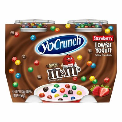 YoCrunch Strawberry Lowfat Yogurt with M&M's