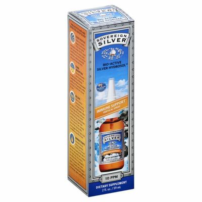 Sovereign Silver Silver Hydrosol, Bio-Active, 10 ppm, Vertical Spray