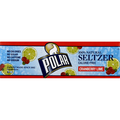 Polar Seltzer Calorie-Free Cranberry Lime