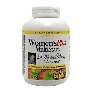 Natural Factors Women's Plus MultiStart for Perimenopause, Menopause and Postmenopause Formula Tablets