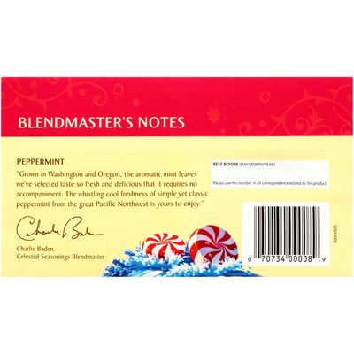 Celestial Seasonings Peppermint Herbal Tea, Caffeine Free