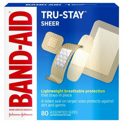 Band-Aid Brand Adhesive Bandages Tru-Stay Sheer, Assorted Sizes