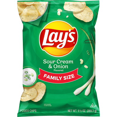 Lay's Sour Cream And Onion Flavored Potato Chips