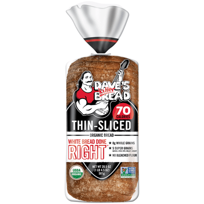 Dave's Killer Bread White Bread Done Right Thin Sliced Organic Bread