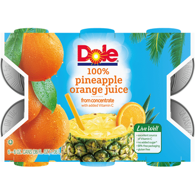 Dole 100% Juice, Pineapple Orange