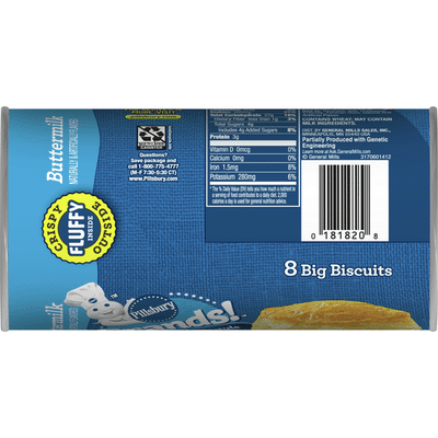 Pillsbury Grands! Southern Homestyle, Buttermilk Biscuits, 8 Count