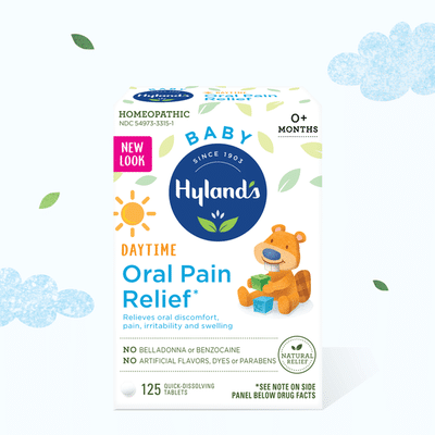 Hyland's Baby Oral Pain Relief Tablets with Chamomilla, Soothing Natural Relief for Teething Symptoms