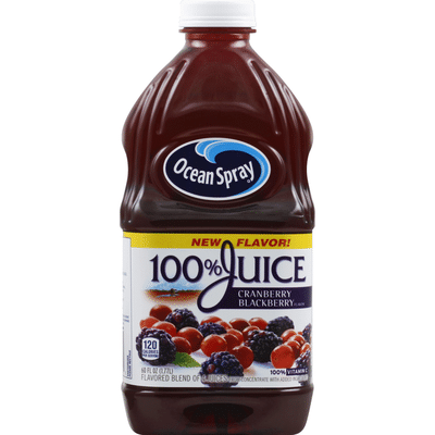 Ocean Spray 100% Juice, Cranberry Blackberry Flavor (60 oz) - Instacart