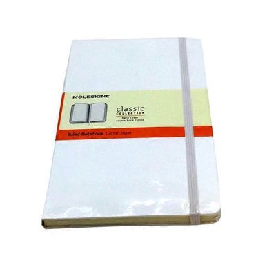 Moleskine Large White Ruled Notebook