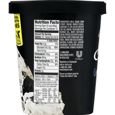 Breyers Frozen Dairy Dessert Double Cookie Crumble