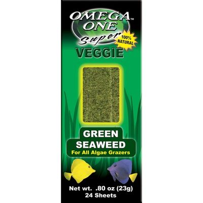 Omega One Super Veggie Green Seaweed Sheets For All Algae Grazers