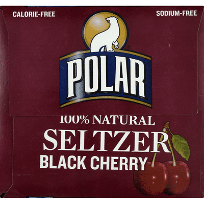 Polar Seltzer, 100% Natural, Black Cherry
