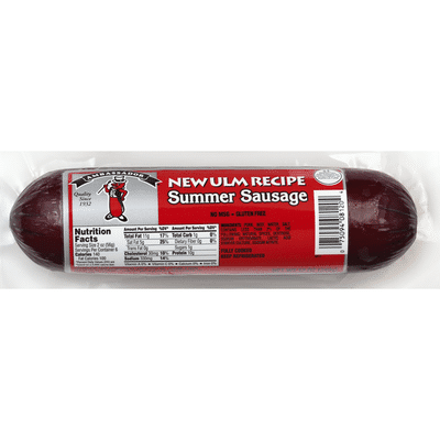 Ambassador Summer Sausage, New Ulm Recipe (12 oz) - Instacart