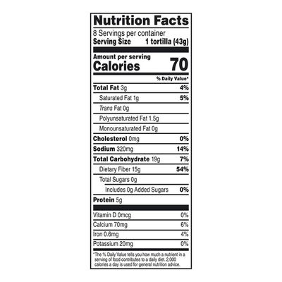 Mission Carb Balance Soft Taco Flour Tortillas